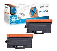 LOSMANN TN-3600XL Toner Compatible pour Brother TN3600 XL HL-L5215DN HL-L6210DW HL-L6410DN L6415DN HL-L5210DN L5210DW MFC-L5715DN MFC-L6710DW L6915DN MFC-L5710DN L5710DW DCP-L5510DW EX910 (2 Noir)