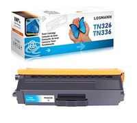 LOSMANN Toner Compatible pour TN-336 TN-326 pour Brother DCP-L8400CDN DCP-L8450CDW HL-L8250CDN HL-L8300 Series HL-L8350CDW HL-L8350CDWT MFC-L8600CDW MFC-L8650CDW MFC-L8850CDW TN-321 1x Cyan Toner