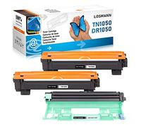 LOSMANN Toner Tambour Compatible pour Brother TN1050 DR1050 pour Brother DCP-1510 1510E 1512 1512A 1512E 1601 1610W 1612 1612W 1616NW HL-1110 1110E 1110R HL-1110 HL-1112 1112A HL-1112 (3-Pack)