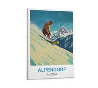 LOSNABO Alpendorf Poster de voyage vintage Autriche 50 x 75 cm