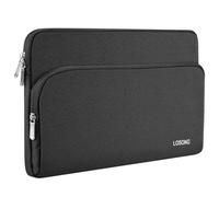 Losong Étui de protection pour moniteur portable 17,3", sac de rangement, sac de présentation avec poche pour accessoires pour écran portable de 17,3", taille 42,4 x 28,2 cm, noir