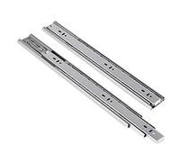 Lospitch 1 paire (lot de 2) glissières de tiroir entièrement télescopiques de 650 mm à roulements à billes avec fermeture automatique et capacité de charge de 35 kg