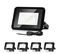 Lospitch 10er Spot 20W, Projecteur 1700LM 6000K Blanc Froid Super Lumineux Extérieur, IP66 Étanche, Pour Jardin, Garage, Hôtel, Patio (Sans Prise)