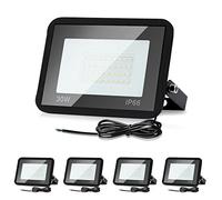 Lospitch 30W LED Spot 2550LM Superhell Projecteur, IP66 étanche, 6000K blanc froid Lampe d'extérieur, d'éclairage LED d'extérieur pour intérieur et extérieur, 5pcs[Classe énergétique A++]