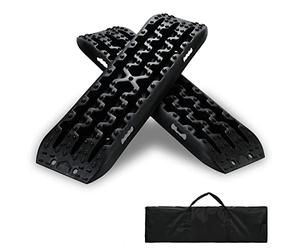 Lospitch Aide au démarrage avec sac de rangement, planche de récupération de sable/boue/neige - Charge 10 T - Échelle de pneu pour voiture, camion, SUV, camping-car