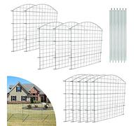 Lospitch Clôture d'Étang en Métal - Clôture de Jardin en Treillis pour Lapin (15 x, Arc Supérieur) CTLB6107003