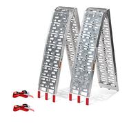 Lospitch Lot de 2 rampes de chargement pliables en aluminium pour moto - 680 kg - Antidérapantes - Pliable - Pour quad, voiture