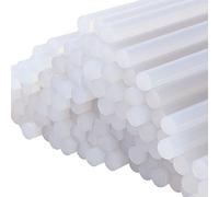 Lospitch Lot de 550 bâtons de colle - 11 x 200 mm - Rond - Sans solvant - Transparent - Séchage rapide - Pour pistolets à colle
