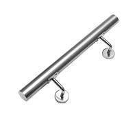 Lospitch Rampe d'escalier en acier inoxydable - Rampe murale - Pour intérieur et extérieur - Avec support mural et embouts - 50 cm