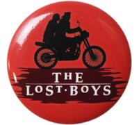 Lost Boys, The - Silhouette de moto - Bouton rond de 3,2 cm, Acier inoxydable, Sans pierre précieuse