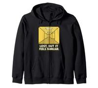 Lost But It Feels Familier Backroom in Liminal Space Sweat à Capuche