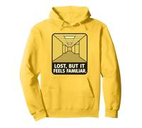Lost But It Feels Familier Liminal Space Backrooms Sweat à Capuche, Unisexe pour Adultes, Citron, XXL