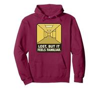 Lost But It Feels Familier Liminal Space Backrooms Sweat à Capuche, Unisexe pour Adultes, Marron, XXL