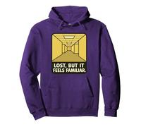 Lost But It Feels Familier Liminal Space Backrooms Sweat à Capuche, Unisexe pour Adultes, Violet, M