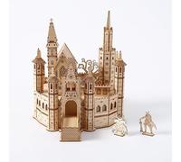 Lost Castle Puzzle en bois 3D - Kit de construction en bois DIY pour adultes et adolescents - Réplique de château détaillée - Kit de loisirs créatifs - Bois durable - À partir de 14 ans