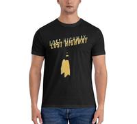 Lost Highway T-Shirts for Men Round Neck Cotton T Shirt David Lynch Blue Velvet Mulholland Drive Tee Shirt Clothing Black M