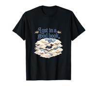 Lost in a Good Book Lover Cozy Reading Design T-Shirt