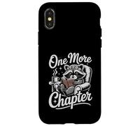 Lost in a Good Book Raccoon Reading Book Lover Lover Art Coque pour iPhone X/XS