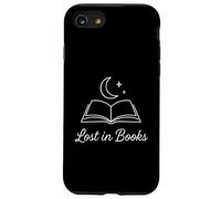 Lost in Books Moon Stars Reading Minimal Coque pour iPhone SE (2020) / 7/8