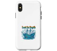 Lost in Depth Bateau englouti Océan Mystère Design Coque pour iPhone X/XS