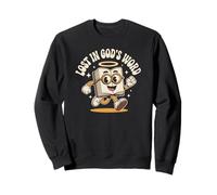 Lost In God's Word Funny Bible Cartoon Christian Humour Sweatshirt