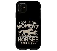 Lost in Moment Love Dogs and Horses Equestrian Cowgirl Girls Coque pour iPhone 11