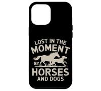 Lost in Moment Love Dogs and Horses Equestrian Cowgirl Girls Coque pour iPhone 12 Pro Max