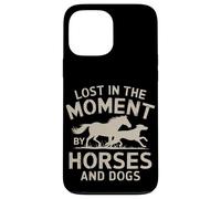 Lost in Moment Love Dogs and Horses Equestrian Cowgirl Girls Coque pour iPhone 13 Pro Max