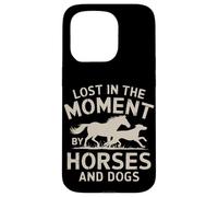 Lost in Moment Love Dogs and Horses Equestrian Cowgirl Girls Coque pour iPhone 15 Pro