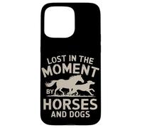 Lost in Moment Love Dogs and Horses Equestrian Cowgirl Girls Coque pour iPhone 15 Pro Max