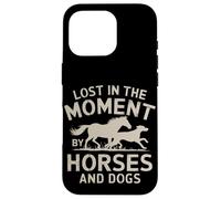 Lost in Moment Love Dogs and Horses Equestrian Cowgirl Girls Coque pour iPhone 16 Pro