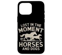 Lost in Moment Love Dogs and Horses Equestrian Cowgirl Girls Coque pour iPhone 16 Pro Max