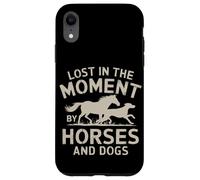 Lost in Moment Love Dogs and Horses Equestrian Cowgirl Girls Coque pour iPhone XR