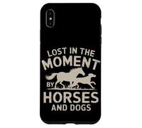 Lost in Moment Love Dogs and Horses Equestrian Cowgirl Girls Coque pour iPhone XS Max