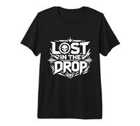 Lost in The Drop Rave Techno Hardcore Underground T-Shirt Haut de Gamme