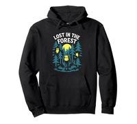 Lost in The Forest Woods Randonnée Animaux Randonnée Hibou Sweat à Capuche