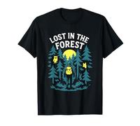 Lost in The Forest Woods Randonnée Animaux Randonnée Hibou T-Shirt