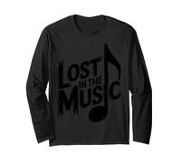 Lost in The Music Lover Funny Manche Longue