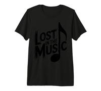 Lost in The Music Lover Funny T-Shirt Haut de Gamme