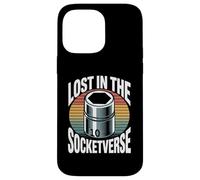 Lost in The Socketverse Prise de Courant 10 mm Coque pour iPhone 14 Pro Max