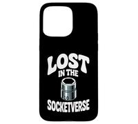 Lost in The Socketverse Prise de Courant 10 mm Coque pour iPhone 15 Pro Max