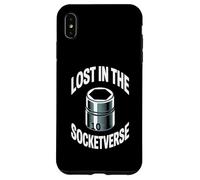 Lost in The Socketverse Prise de Courant 10 mm Coque pour iPhone XS Max