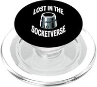 Lost in The Socketverse Prise de Courant 10 mm PopSockets PopGrip pour MagSafe