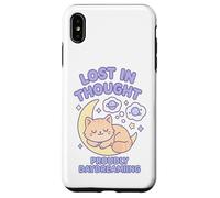 Lost in Thought Froudly Daydreaming Cat Kawaii Art Coque pour iPhone XS Max