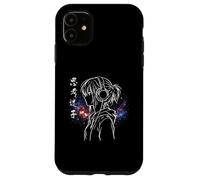 Lost in Thoughts Japonais Kanji Anime Introverti Girl Galaxy Coque pour iPhone 11