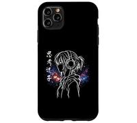 Lost in Thoughts Japonais Kanji Anime Introverti Girl Galaxy Coque pour iPhone 11 Pro Max