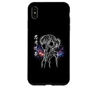 Lost in Thoughts Japonais Kanji Anime Introverti Girl Galaxy Coque pour iPhone XS Max