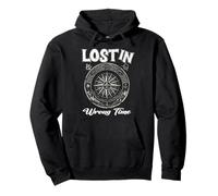 Lost in Wrong Time Jardinière de Voyage Histoire Science-Fiction Nostalgie Sweat à Capuche