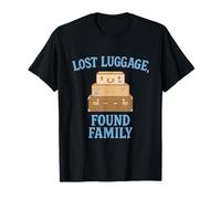 Lost Luggage Found Family Vintage Valise Stack T-Shirt