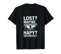 Lost Maybe Happy Definitely Randonnée Trek T-Shirt